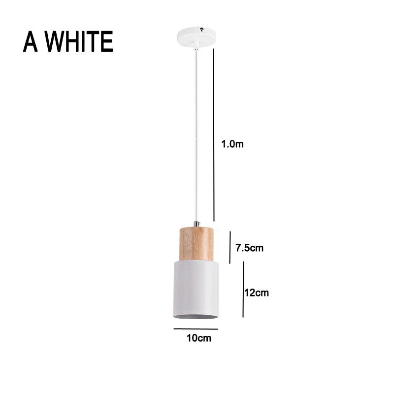 Vivolux | Nordische LED-Pendelleuchten aus Metall und Holz - Moderne Hängelampen für Esszimmer und Küche