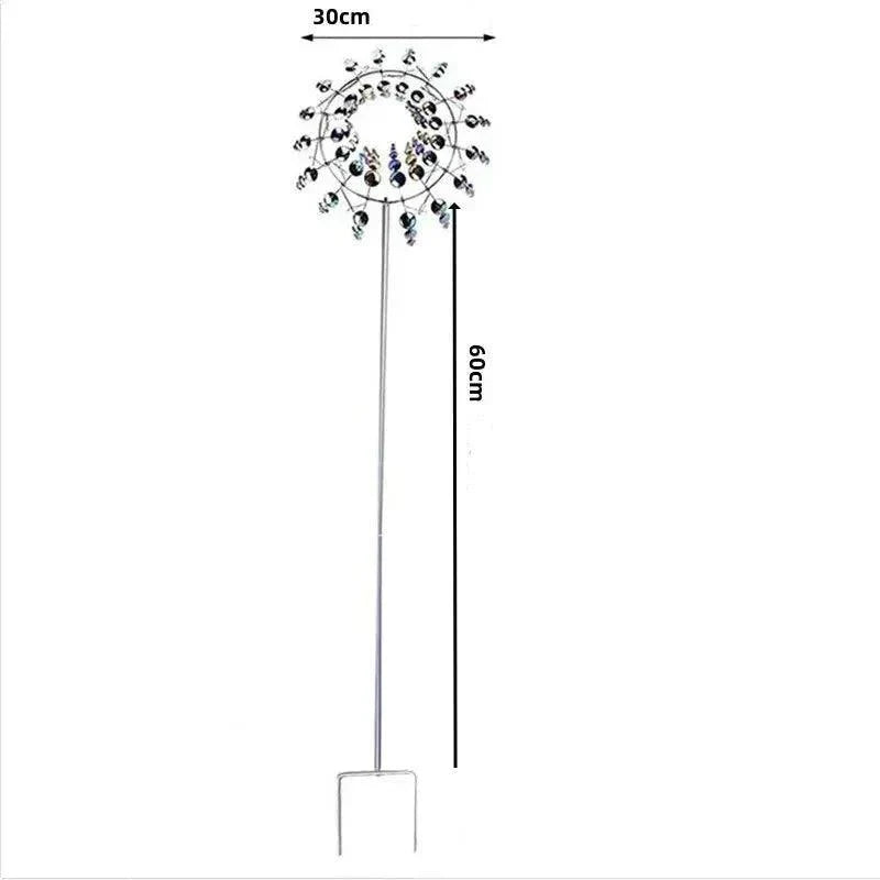 Vivolux | Windmühle Spinner | Einzigartiges windbetriebenes Gartendekor aus Metall