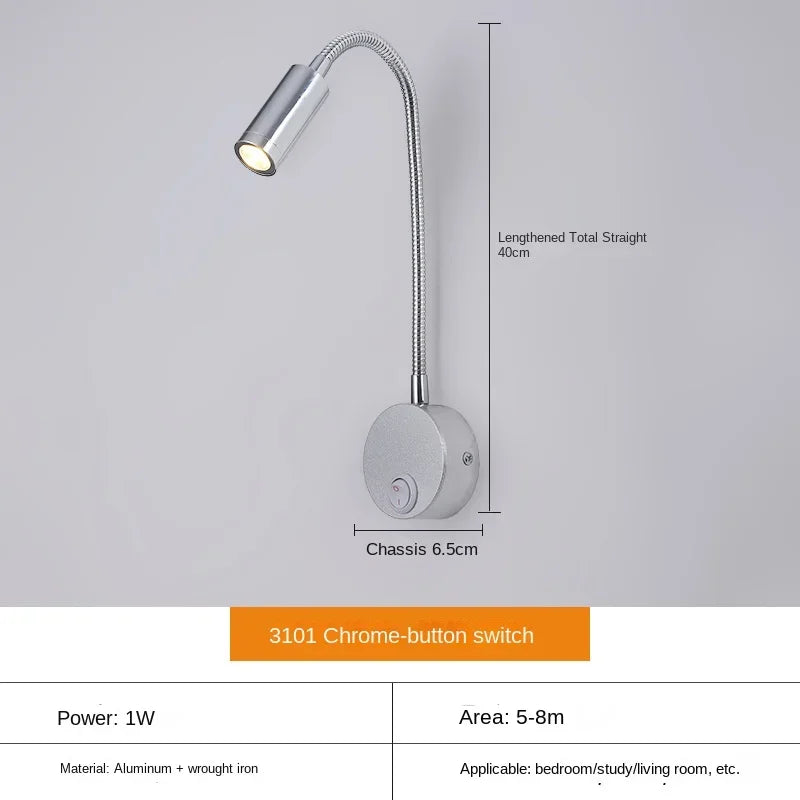 Vivolux | Vielseitige LED-Wandlampe: Modern, Flexibel, Perfekt zum Lesen am Bett