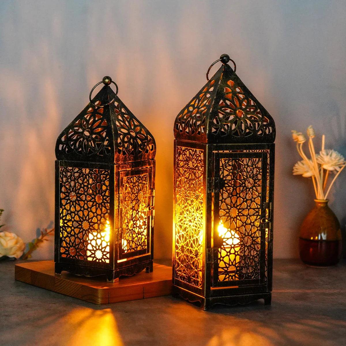 Vivolux | Mystique Orientalische Laterne - Vintage Windlicht Kerzenhalter