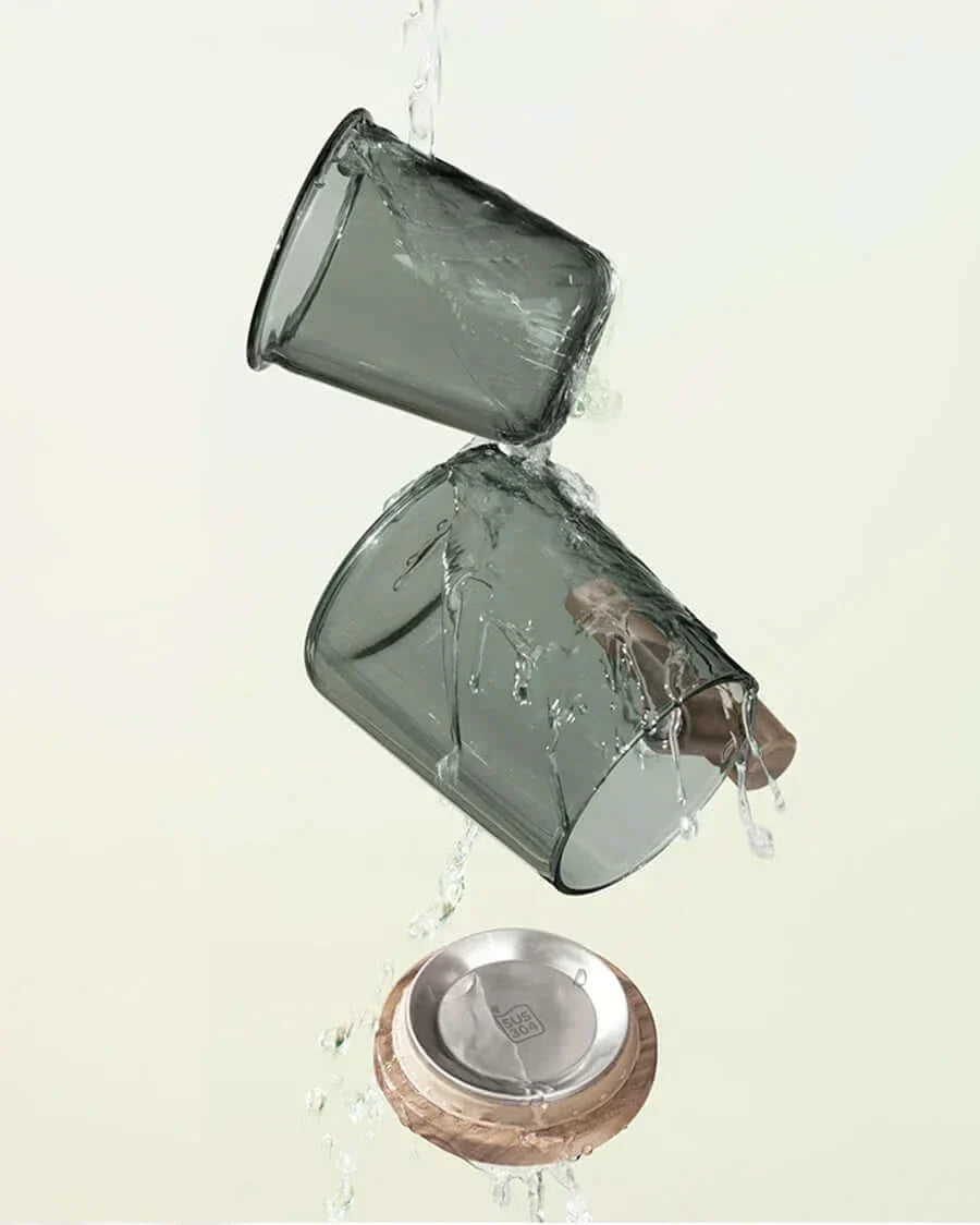 Vivolux | Ultramoderne Glas-Teetasse mit Filter und Deckel