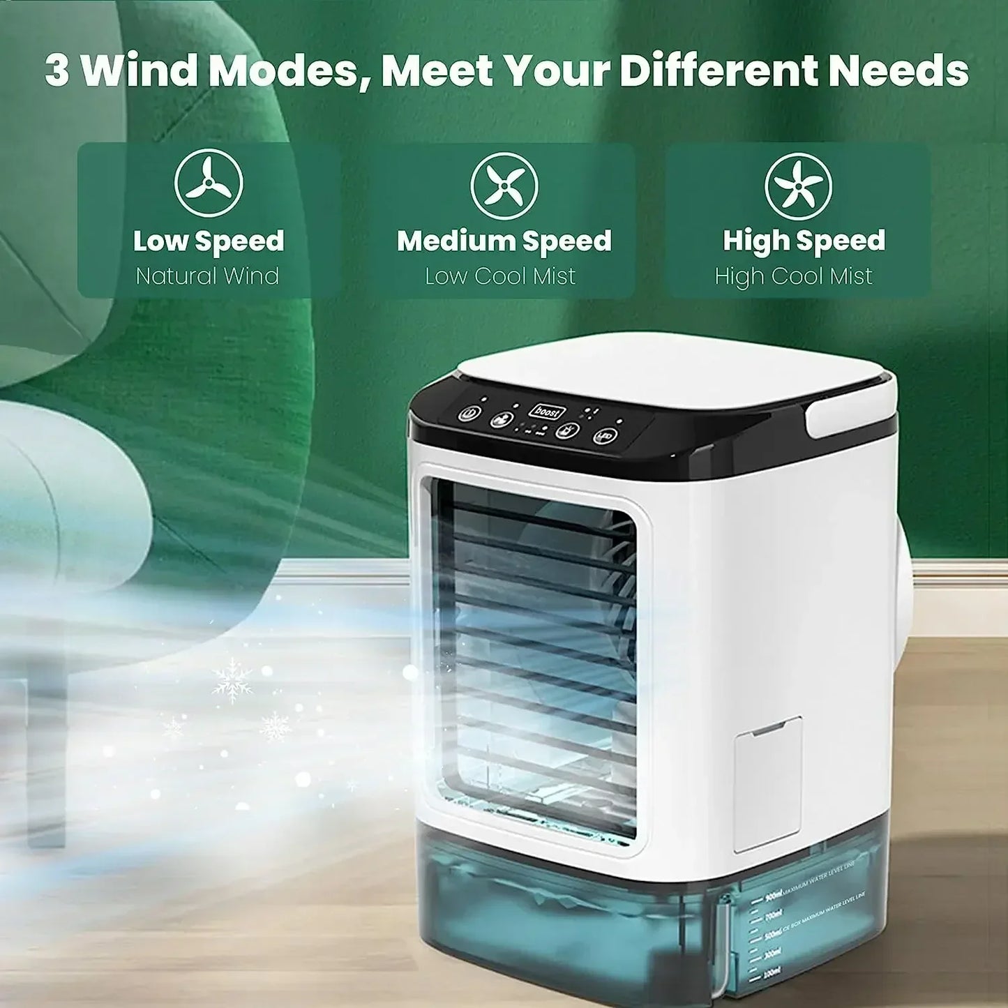 Vivolux | Ultraschallzerstäubung Dual Spray Tragbare Klimaanlage