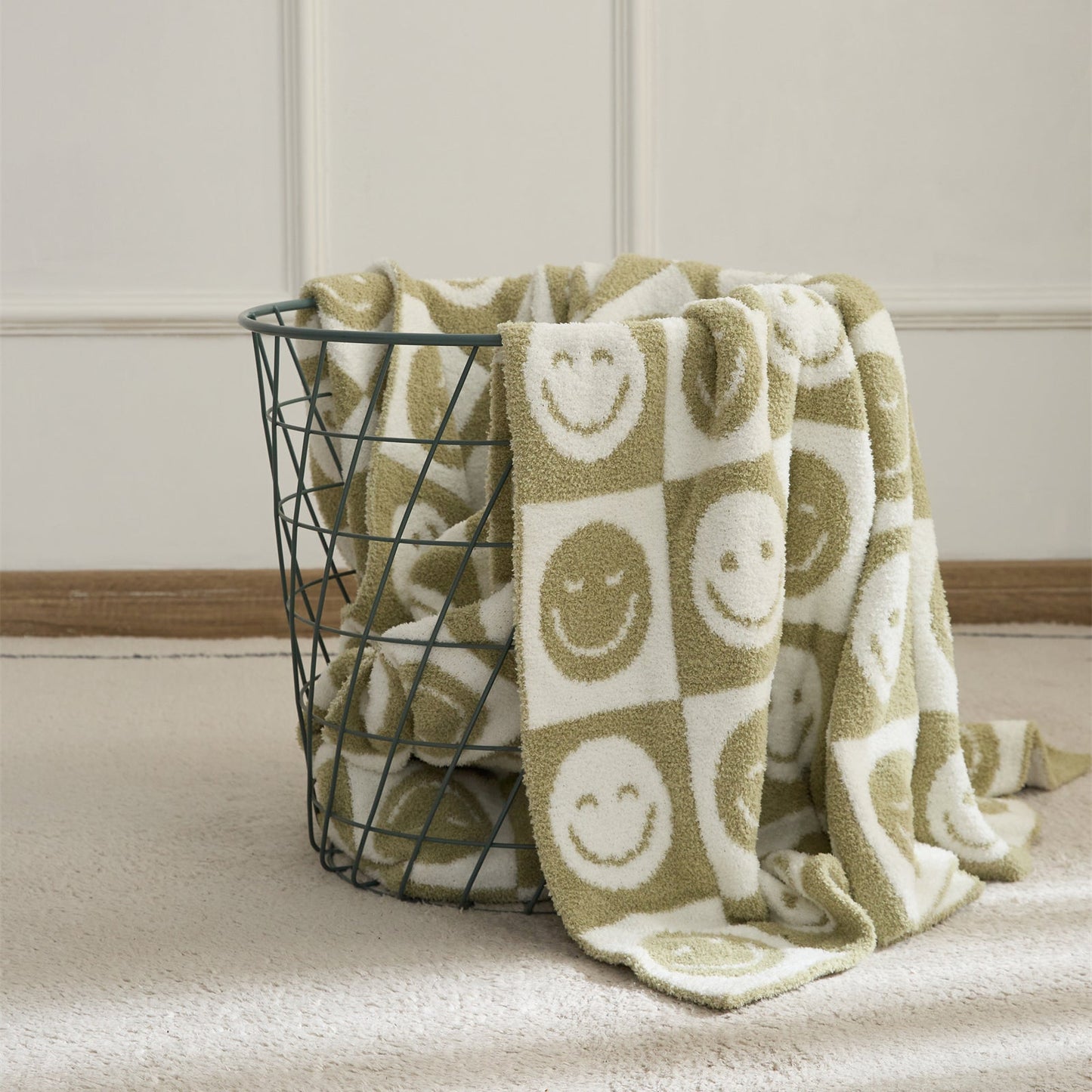 Vivolux | Smiley Kariert Decke