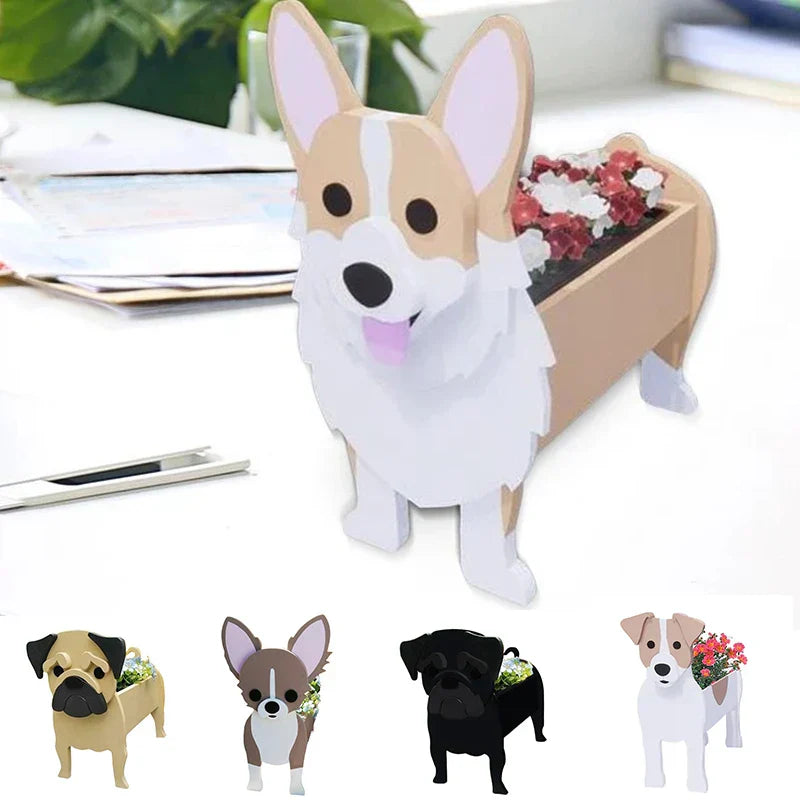 Vivolux | Blumentopf - Pawsome - Hundepflanzgefäß - Verschiedene Rassen