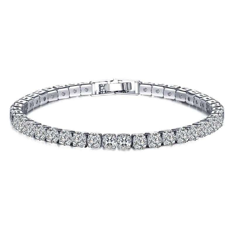 Vivolux | Tennis-Armband – Glänzen Sie mit Attitüde: Eleganz aus Sterlingsilber und Hip-Hop-Flair!