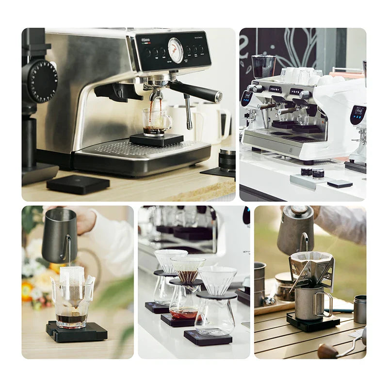 Vivolux | SearchPean Tiny/Tiny2s Espresso-Kaffee-Küchenwaage, Mini-Smart-Timer, USB, 2 kg/0,1 gg/oz/ml, kostenloser Versand, Geschenk für Mann und Frau