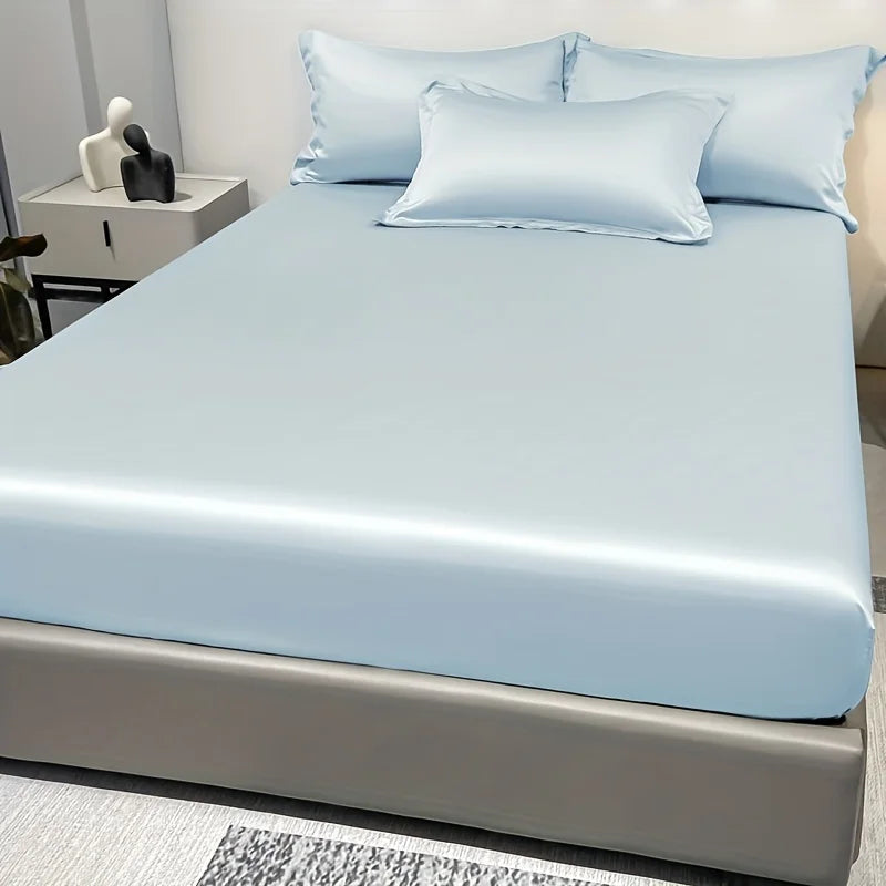 Vivolux | SatinDreams Luxus Spannbettlaken | Seidiges Satin-Bettlaken | Atmungsaktiv & Kühlend | Knitterfrei | Pflegeleicht