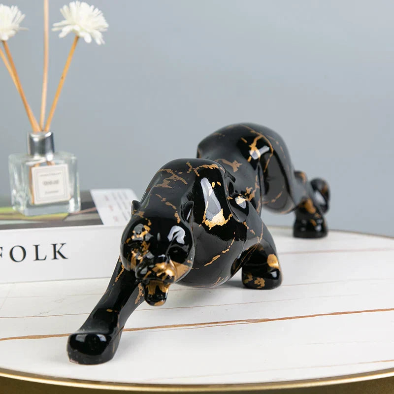 Vivolux | Eleganter Jaguar Steinbildhauer