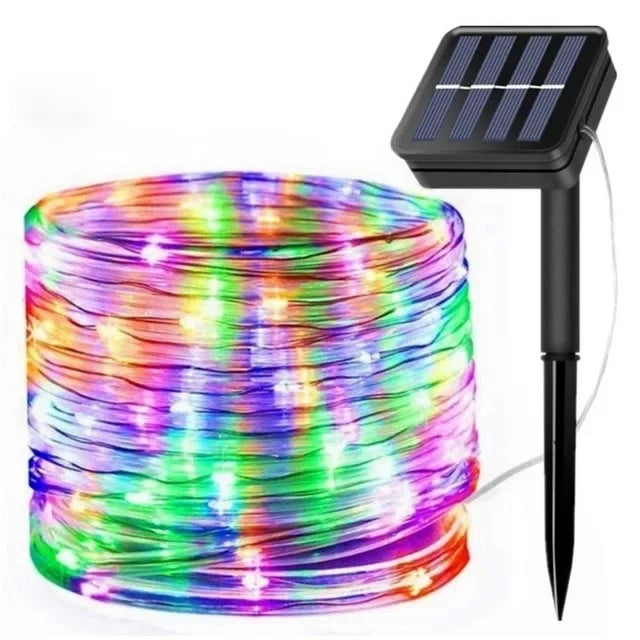 Vivolux | LED Solar Lichterkette - Außen wasserdichte Lichter für Weihnachten, Garten, Rasen, Bäume, Zaun und Gehweg Dekor