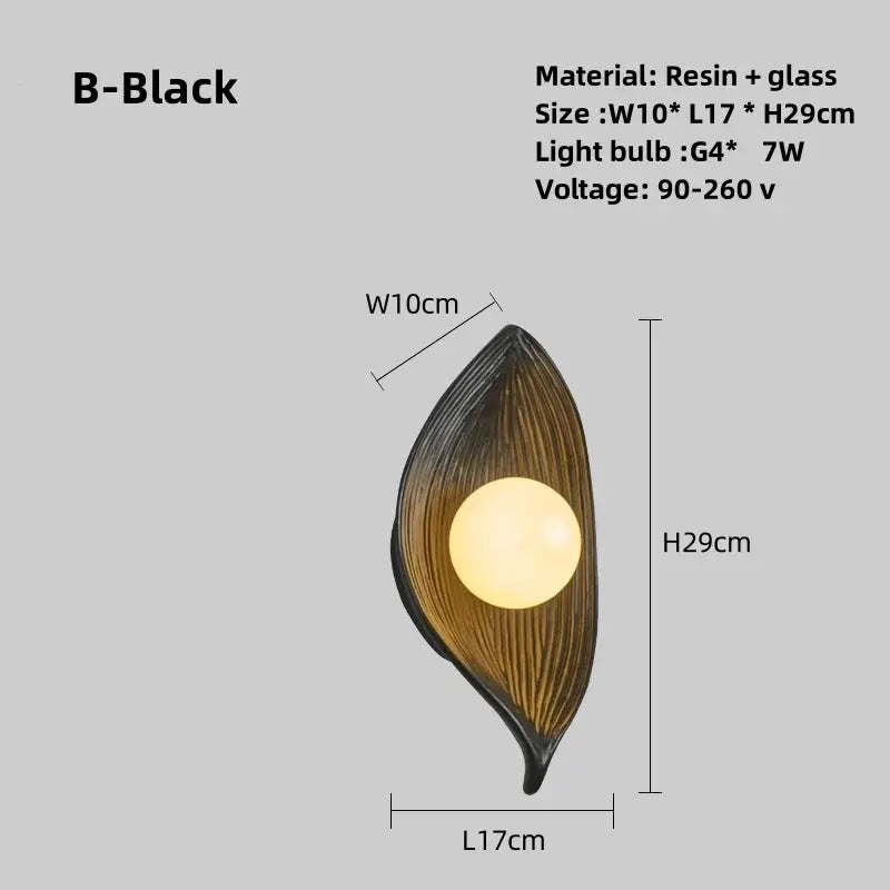 Vivolux | Wandlampe LED Blattgold Elegant