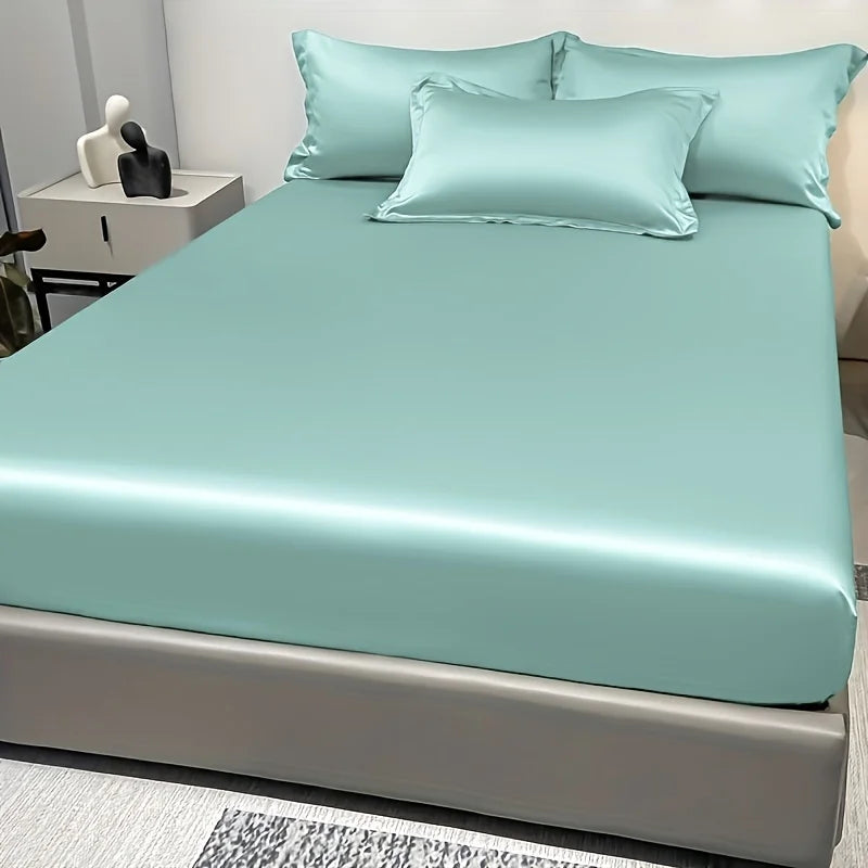 Vivolux | SatinDreams Luxus Spannbettlaken | Seidiges Satin-Bettlaken | Atmungsaktiv & Kühlend | Knitterfrei | Pflegeleicht