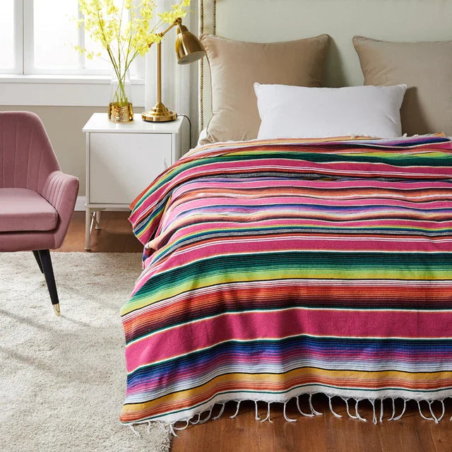 Vivolux | Buntes mexikanisches Serape-Decke