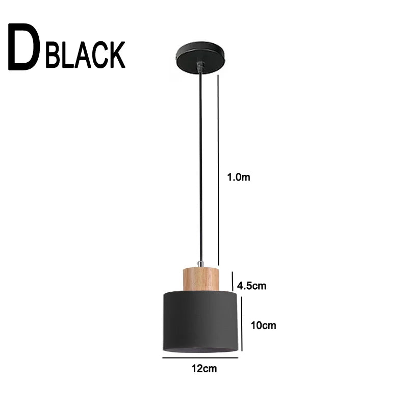 Vivolux | Nordische LED-Pendelleuchten aus Metall und Holz - Moderne Hängelampen für Esszimmer und Küche