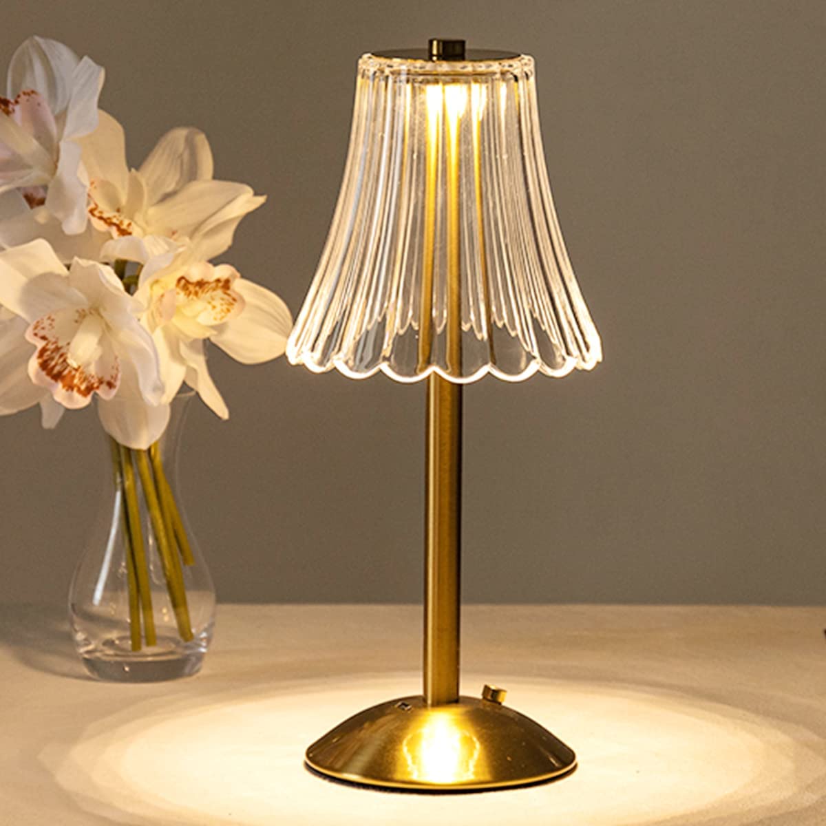 Vivolux | – Goldkristall-Tischlampe