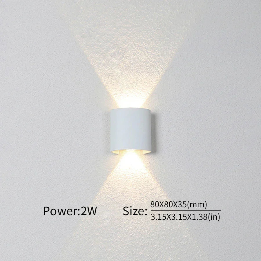 Moderne Beleuchtung, Innen- oder Außenbereich: Die vielseitige LED-Wandleuchte