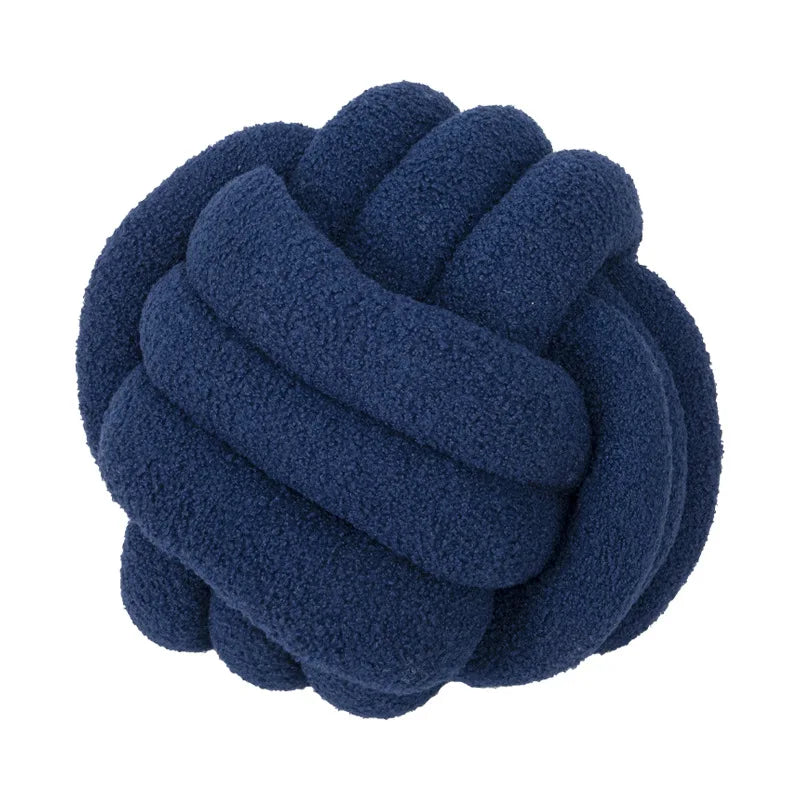 Vivolux | Gooi Kissen - Cozy - Handgeknoteter Ball - Lammfell