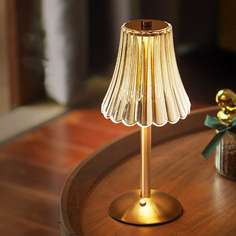 Vivolux | – Goldkristall-Tischlampe