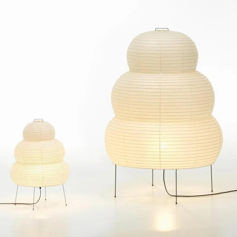 Vivolux | Japanische Wabi-Sabi-Stativstehlampe Schlafzimmer Nachttisch Wohnzimmer Esszimmer Studie Loft Dekor Schreibtischlampe Weiße Reispapier Tischlampe
