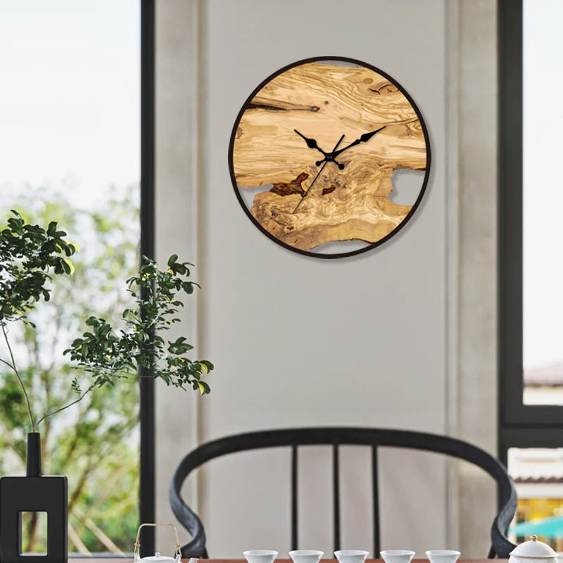 Vivolux | Geräuschlose Wanduhr aus Acryl und Holz