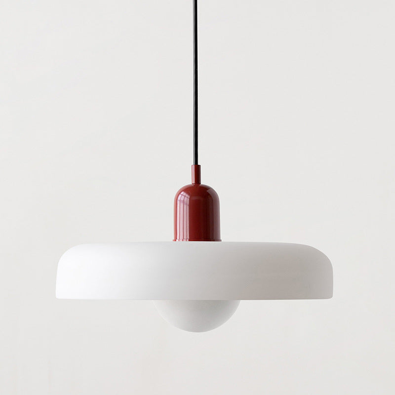 Vivolux | Pendelleuchte aus farbigem Glas | Elegante Hängeleuchte im Bauhaus-Stil | Designlampe für Wohnzimmer & Esszimmer