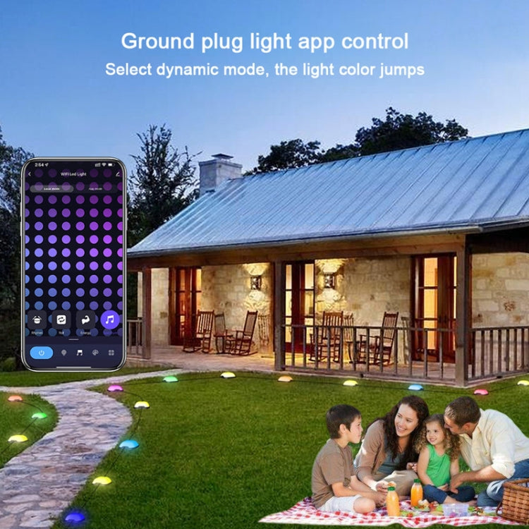 Vivolux | CP01 Outdoor WIFI Smart APP Steuerung Gartenlampe Musik-Synchronisation Außen Bodenlichter (US-Stecker)