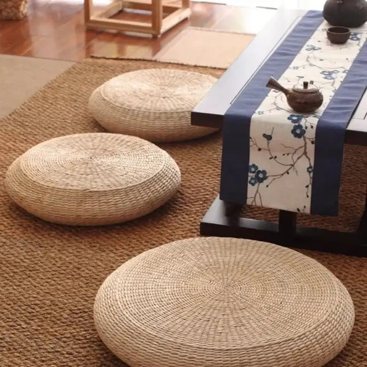 Japanische handgefertigte Tatami-Kissen - Ideal für Meditation