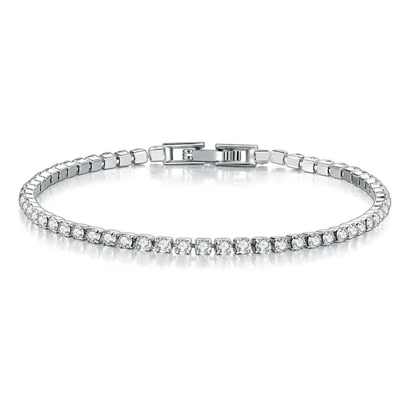 Vivolux | Tennis-Armband – Glänzen Sie mit Attitüde: Eleganz aus Sterlingsilber und Hip-Hop-Flair!