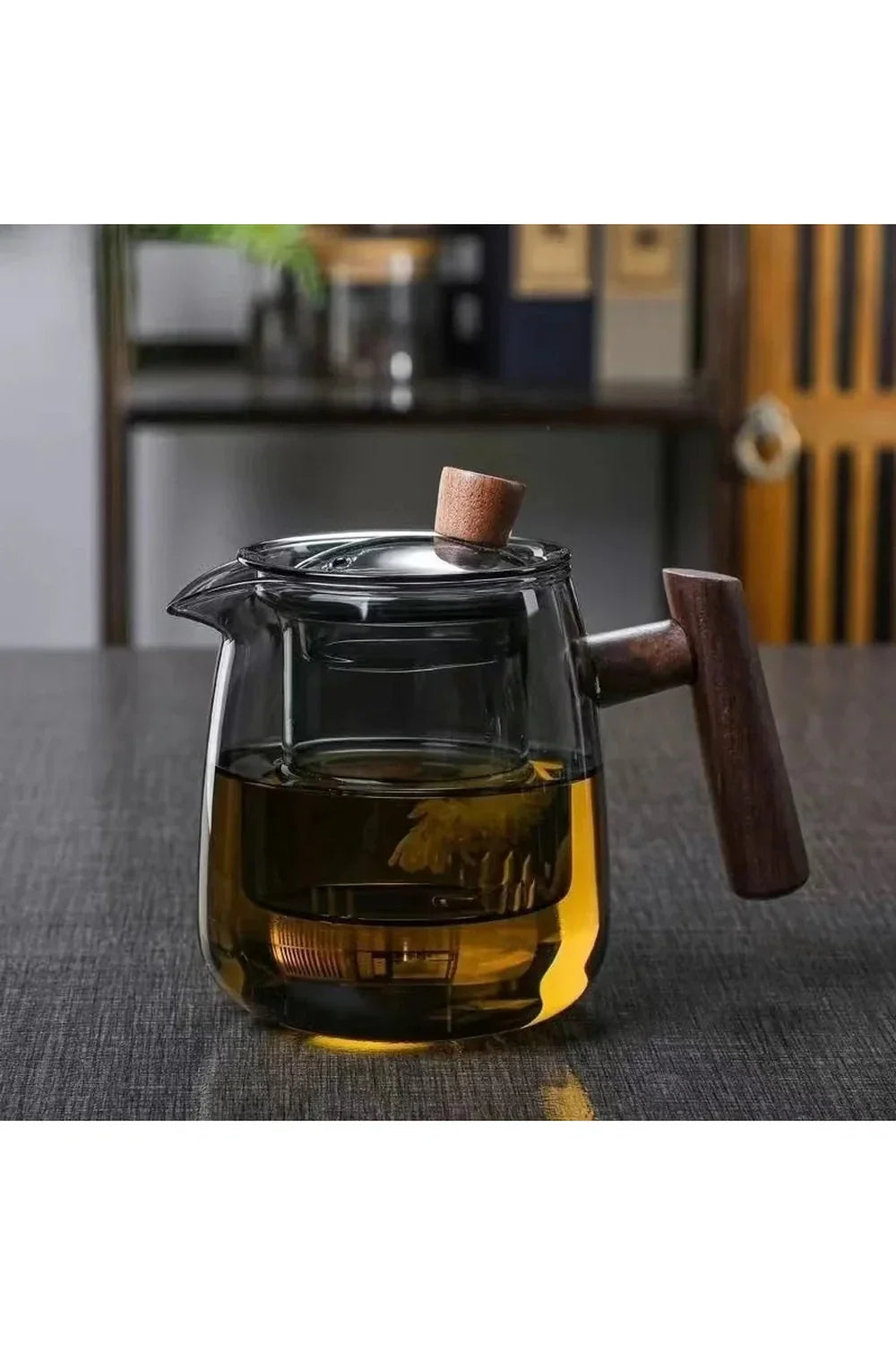 Vivolux | Holzgriff Glas Teekanne