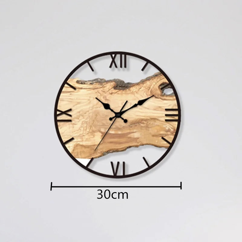 Vivolux | Geräuschlose Wanduhr aus Acryl und Holz