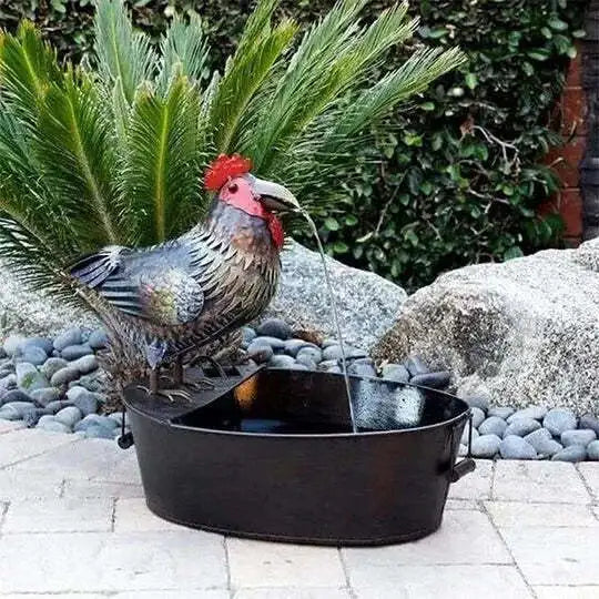 Vivolux | Tierfiguren | Bezaubernder Wasserfall-Brunnen für draußen