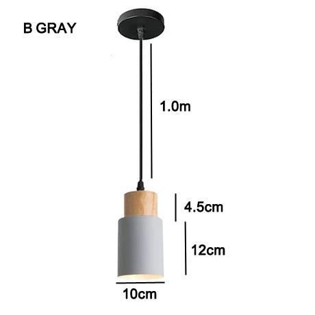 Vivolux | Nordische LED-Pendelleuchten aus Metall und Holz - Moderne Hängelampen für Esszimmer und Küche