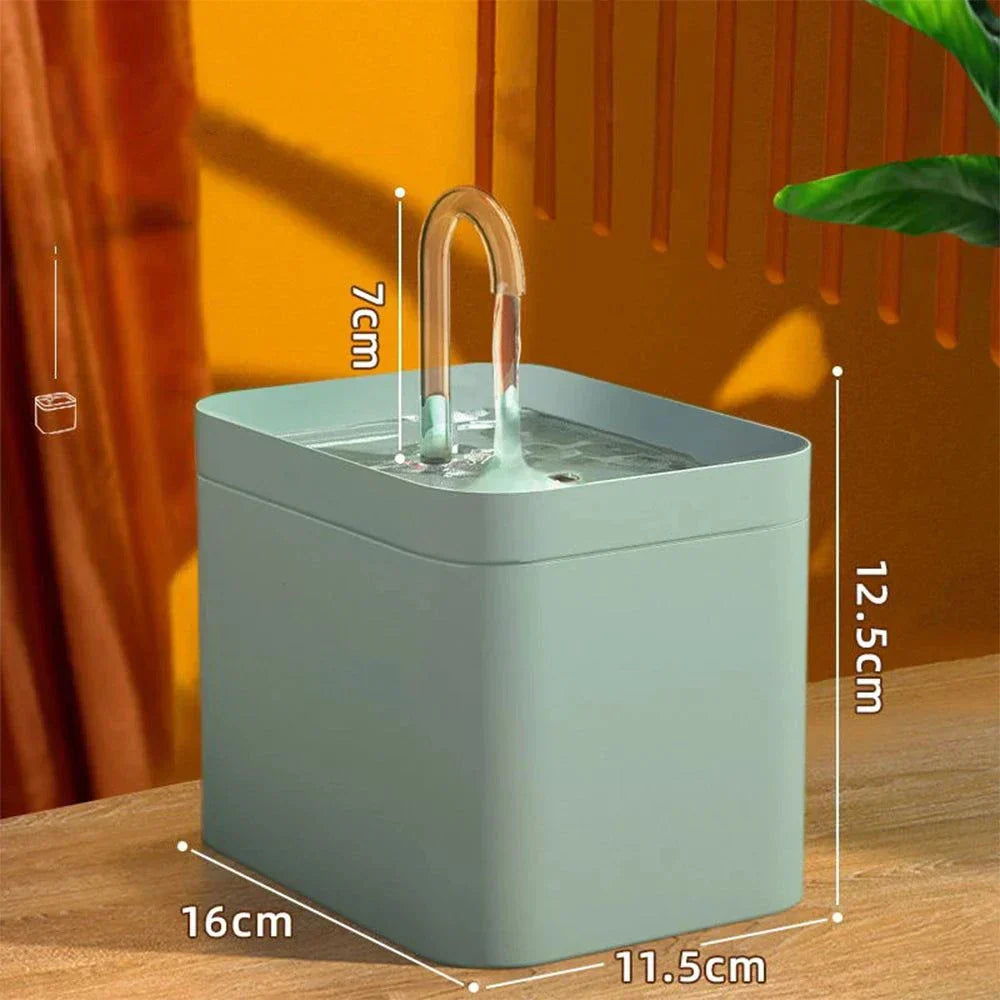 Vivolux | Ultra-leise Haustier-Wasserbrunnen mit intelligenter Filtration - 1,5 l Edelstahl
