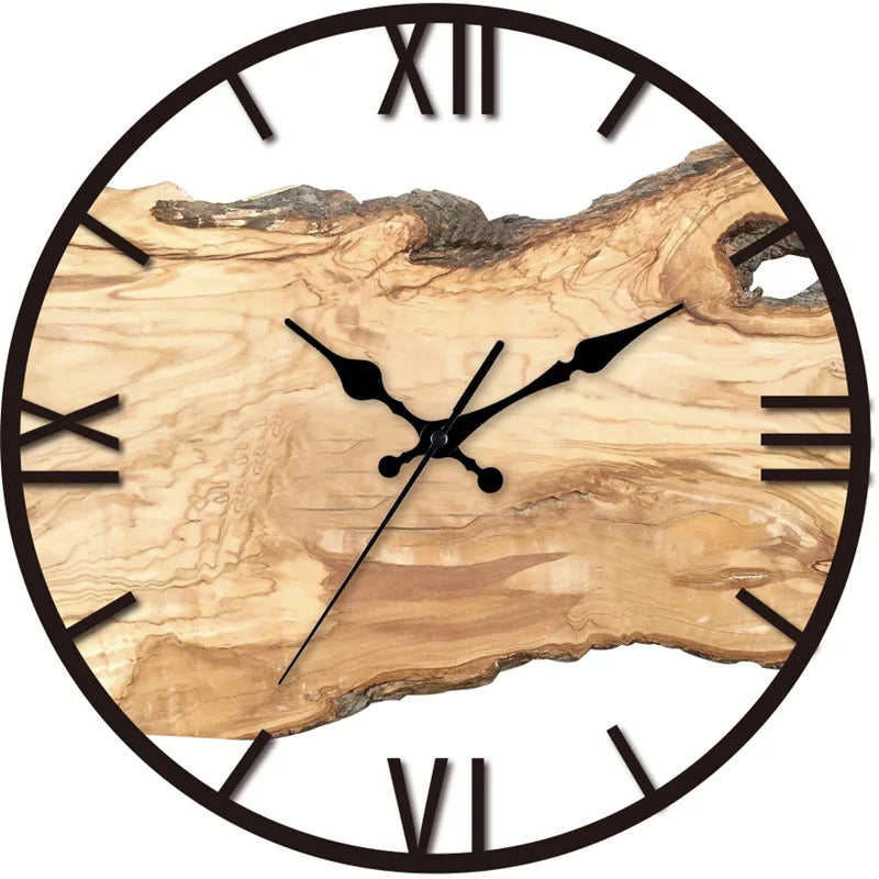 Vivolux | Geräuschlose Wanduhr aus Acryl und Holz