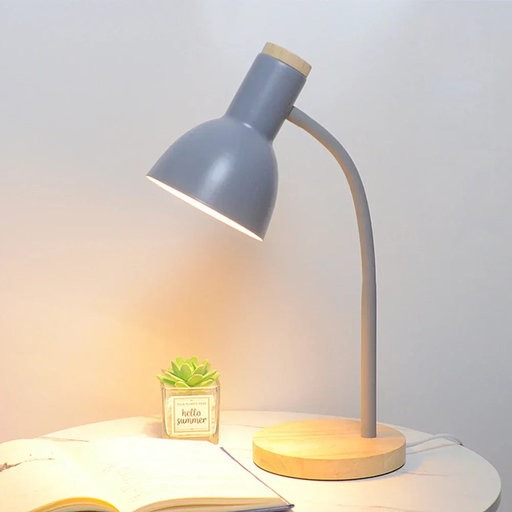 Vivolux | Herbst- und Winterbeleuchtung | Nordic Kreative Holzkunst Eisen LED Schreibtischlampe - Moxie