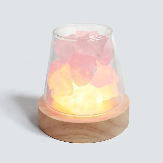 Himalaya Salzlampe - Kristall Nachtlicht & ätherisches Öl Diffusor