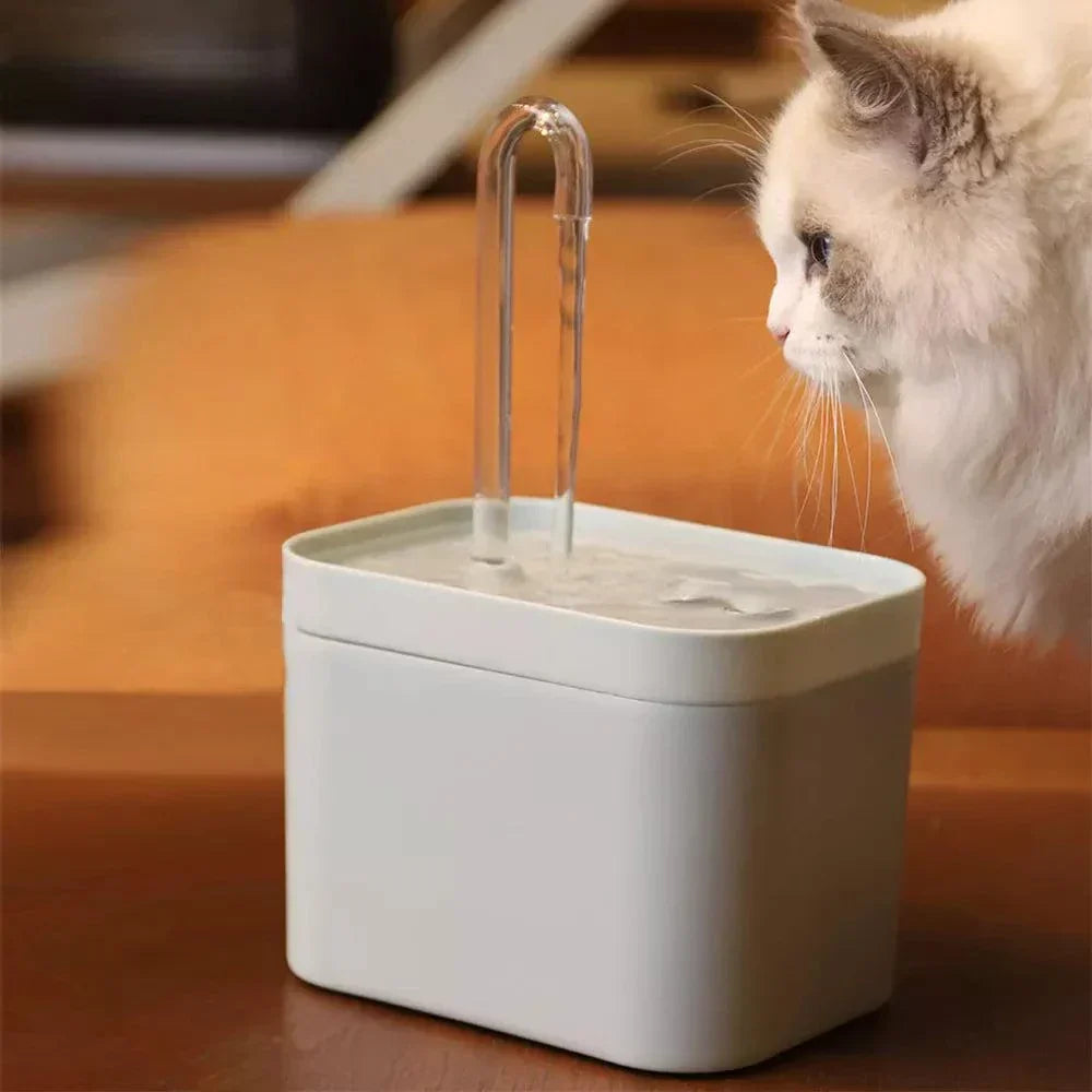 Vivolux | Ultra-leise Haustier-Wasserbrunnen mit intelligenter Filtration - 1,5 l Edelstahl