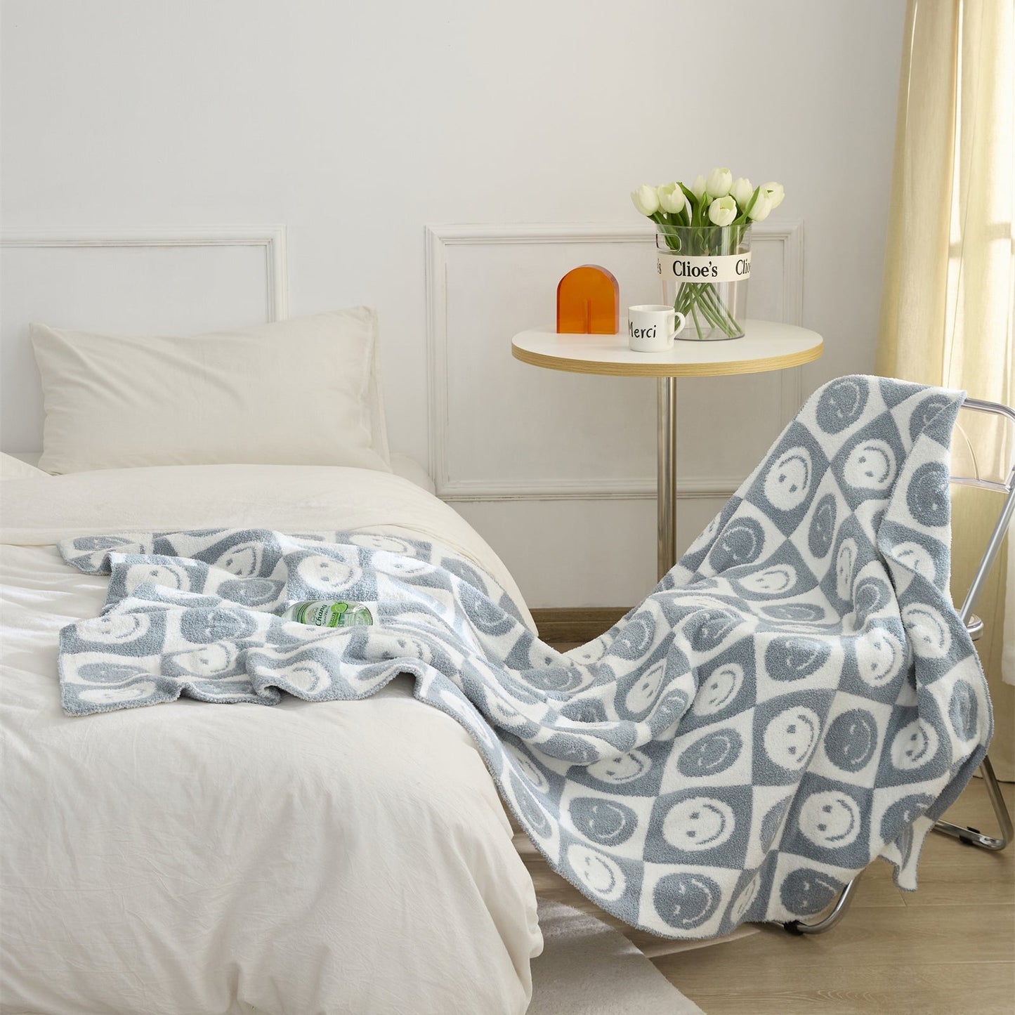 Vivolux | Smiley Kariert Decke