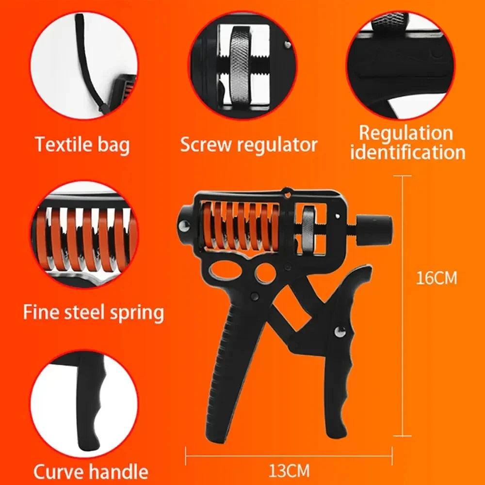 Vivolux | Verstellbarer 5-165kg Schwerer Handgriff-Stärker - Fingerexpander für Arm-, Handgelenk- und Unterarmtraining