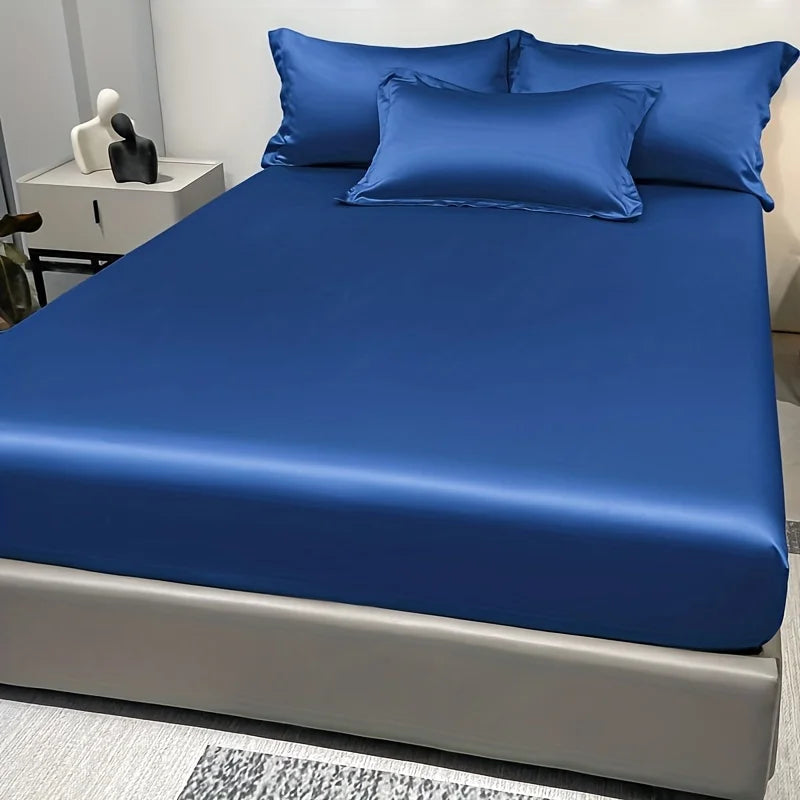 Vivolux | SatinDreams Luxus Spannbettlaken | Seidiges Satin-Bettlaken | Atmungsaktiv & Kühlend | Knitterfrei | Pflegeleicht