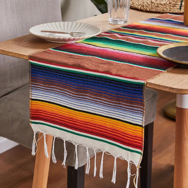 Vivolux | Buntes mexikanisches Serape-Decke