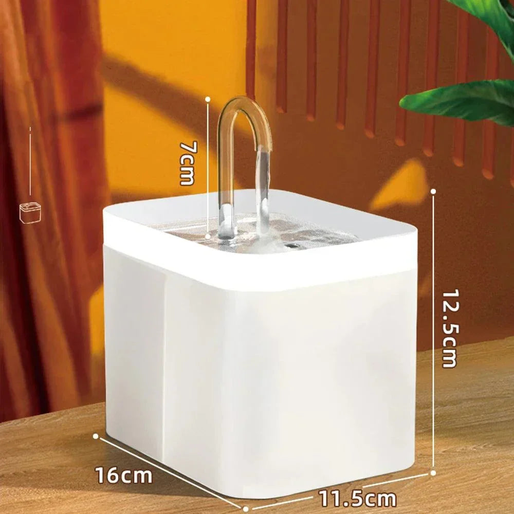 Vivolux | Ultra-leise Haustier-Wasserbrunnen mit intelligenter Filtration - 1,5 l Edelstahl