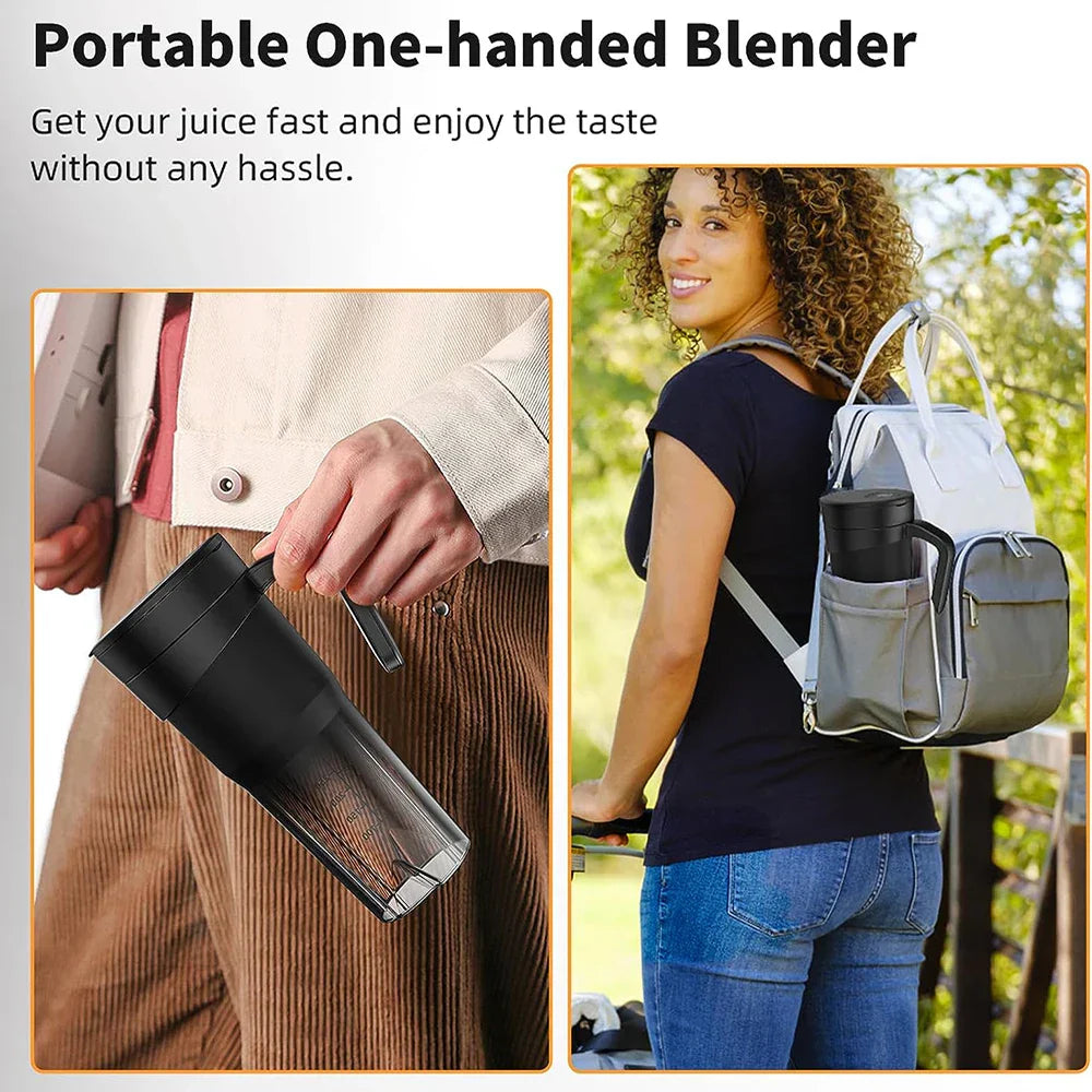 Vivolux | Tragbarer Entsafter - Wiederaufladbarer Mini-Mixer mit 6 scharfen Klingen für Shakes und Smoothies