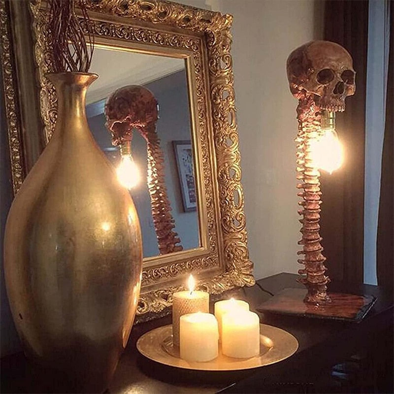 Vivolux | Horror-Skelett mit Wirbelsäulenlampe