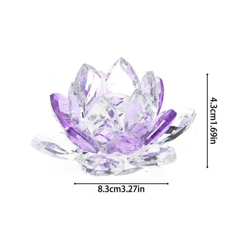 Vivolux | Kristall Lotus Blume Handwerk Glas Briefbeschwerer Hause Dekoration Ornamente Figuren Hause Hochzeit Party Decor Geschenke Souvenir