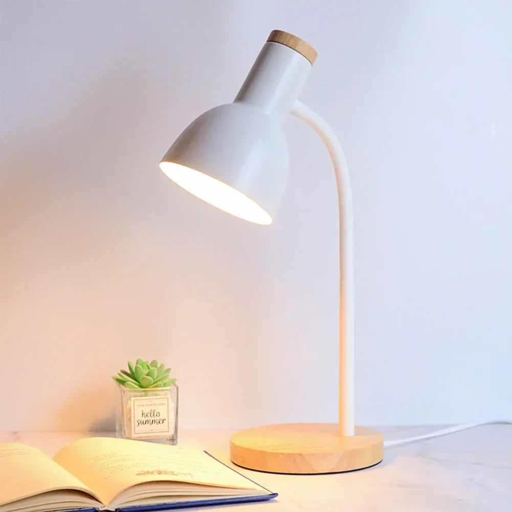 Vivolux | Herbst- und Winterbeleuchtung | Nordic Kreative Holzkunst Eisen LED Schreibtischlampe - Moxie