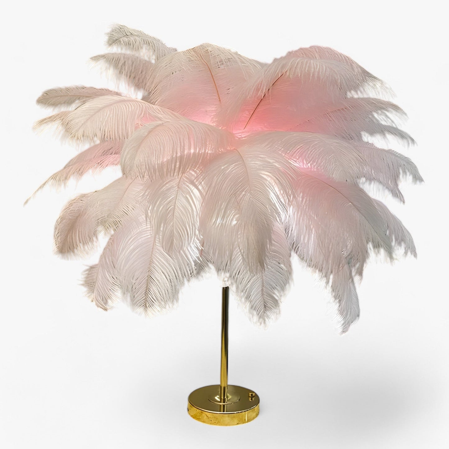 Vivolux | FeatherGlow | Tischlampe mit Touch-Control - LED mit Federn für Hochzeiten und Raumdekoration