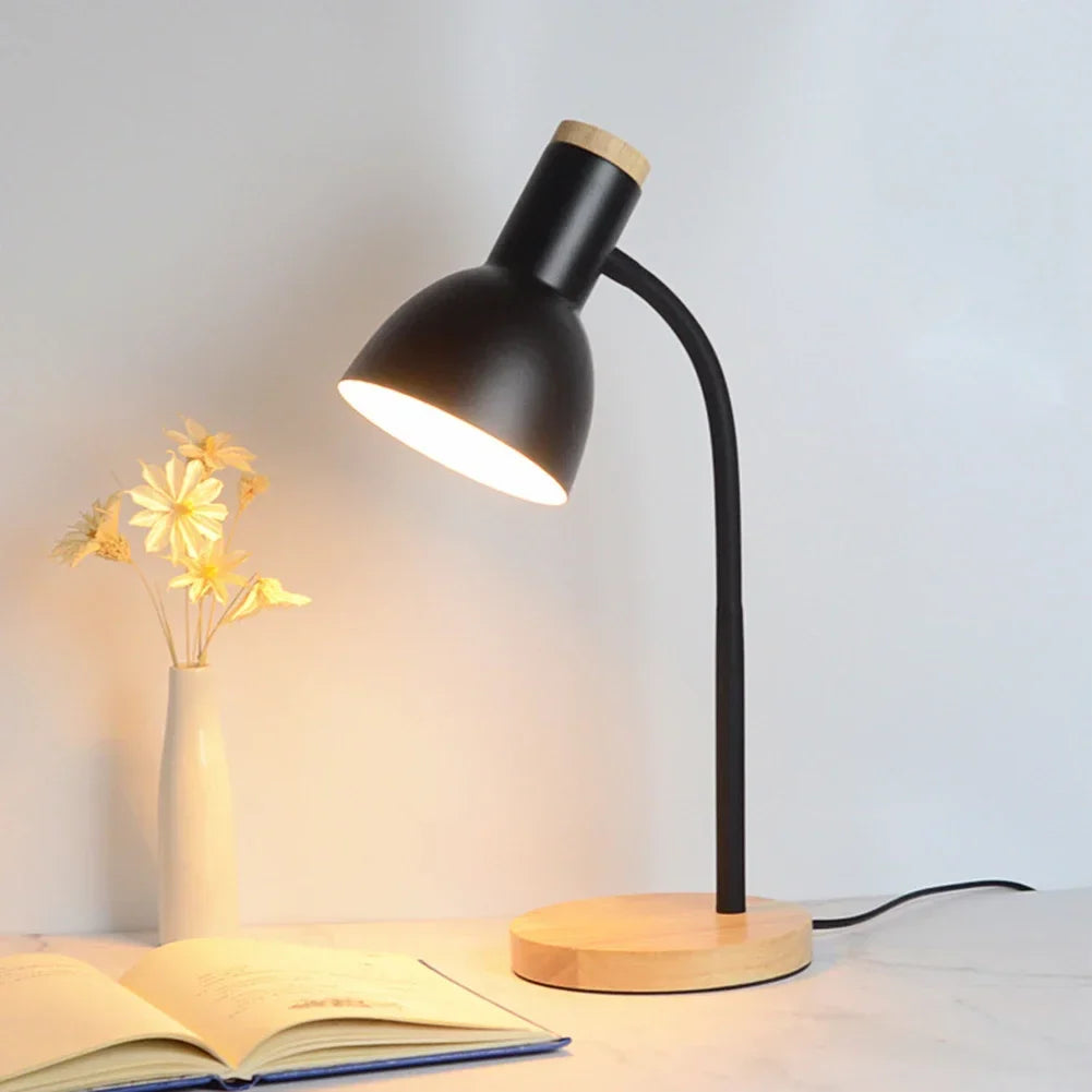 Vivolux | Herbst- und Winterbeleuchtung | Nordic Kreative Holzkunst Eisen LED Schreibtischlampe - Moxie