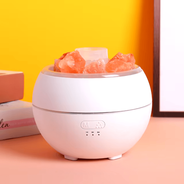 Vivolux | Salzlampe Diffusor - 3-in-1 ätherischer Öldiffusor, Himalaya-Salzlampe & Luftbefeuchter