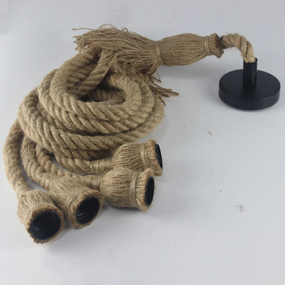 Vivolux | Vintage Hanfseil Pendelleuchte