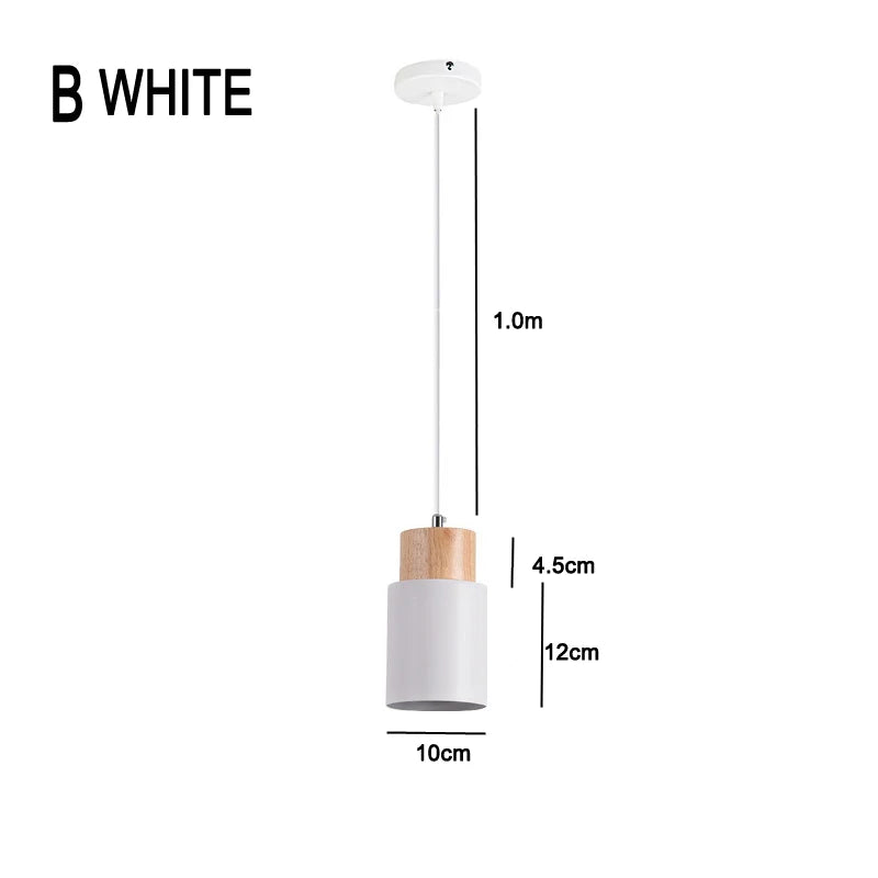 Vivolux | Nordische LED-Pendelleuchten aus Metall und Holz - Moderne Hängelampen für Esszimmer und Küche